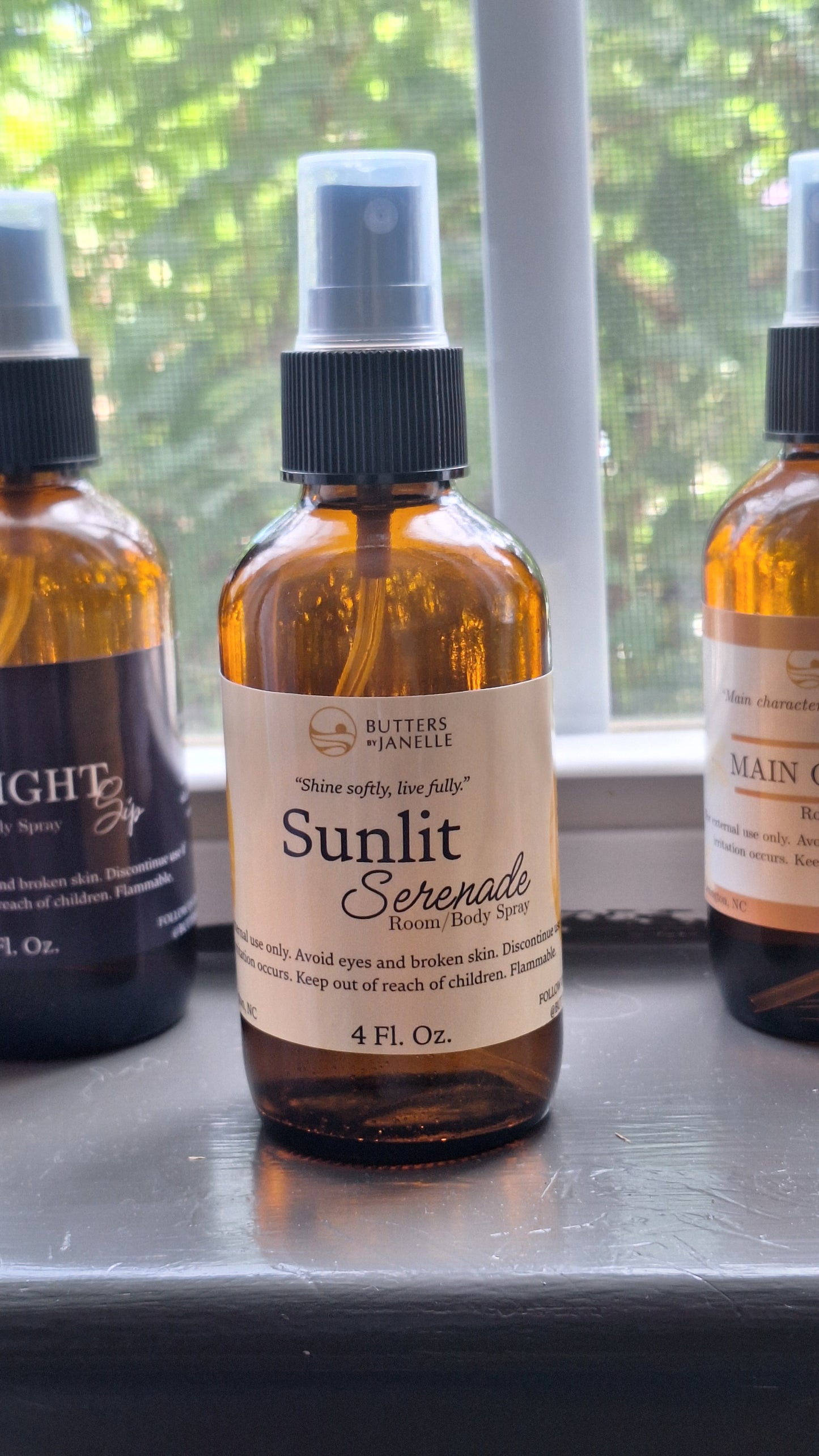 Room/Body Spray 4-ounce Amber Bottles