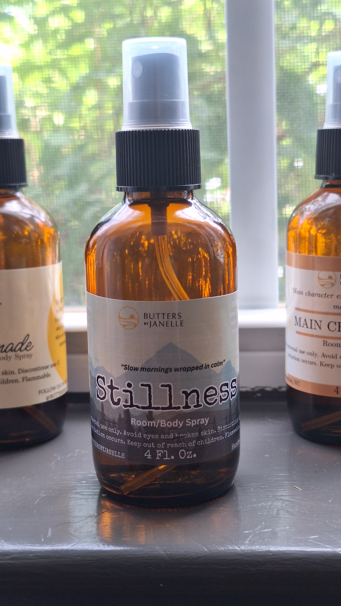 Room/Body Spray 4-ounce Amber Bottles