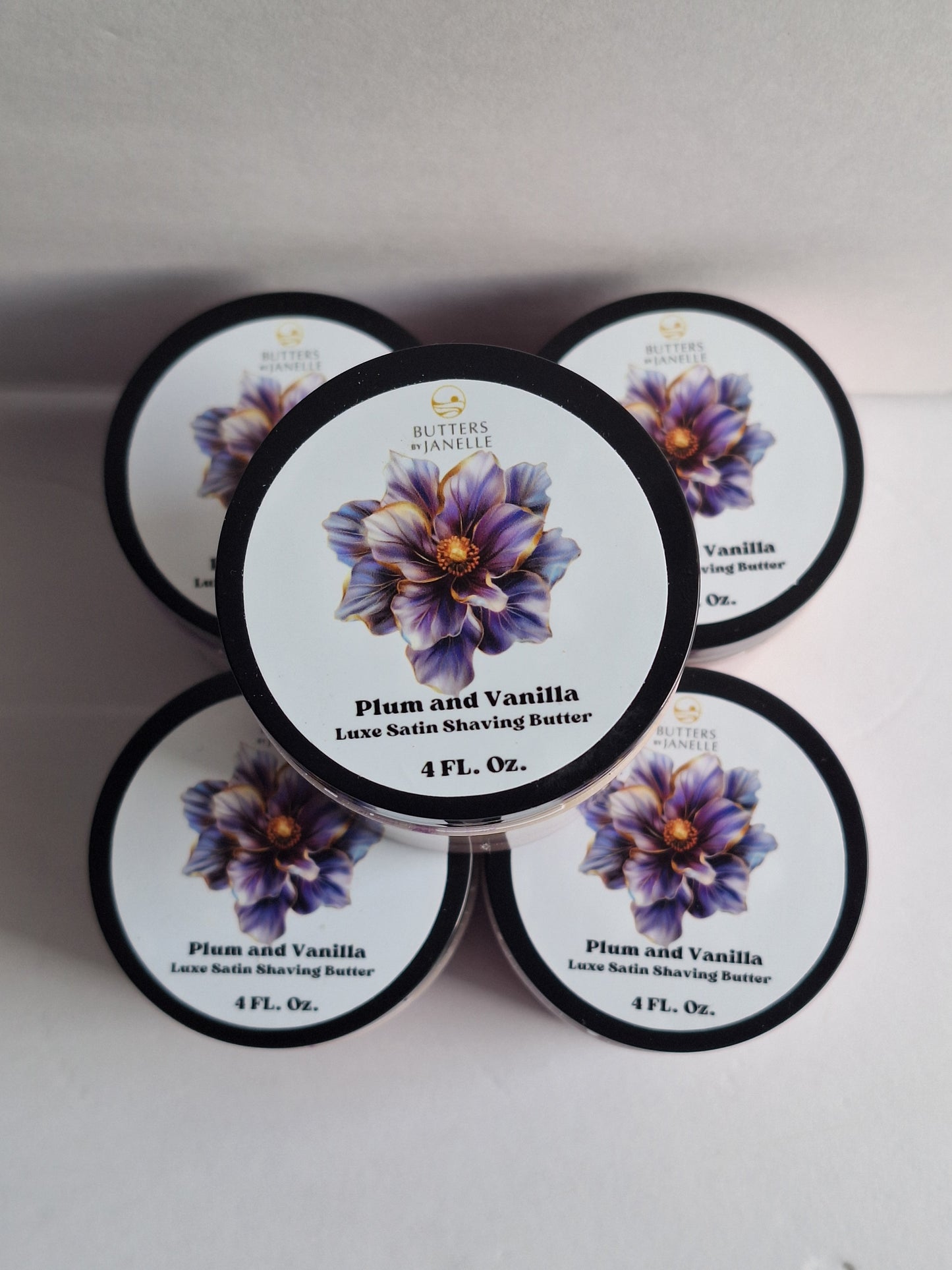 Plum and Vanilla Luxe Satin Shaving Butter