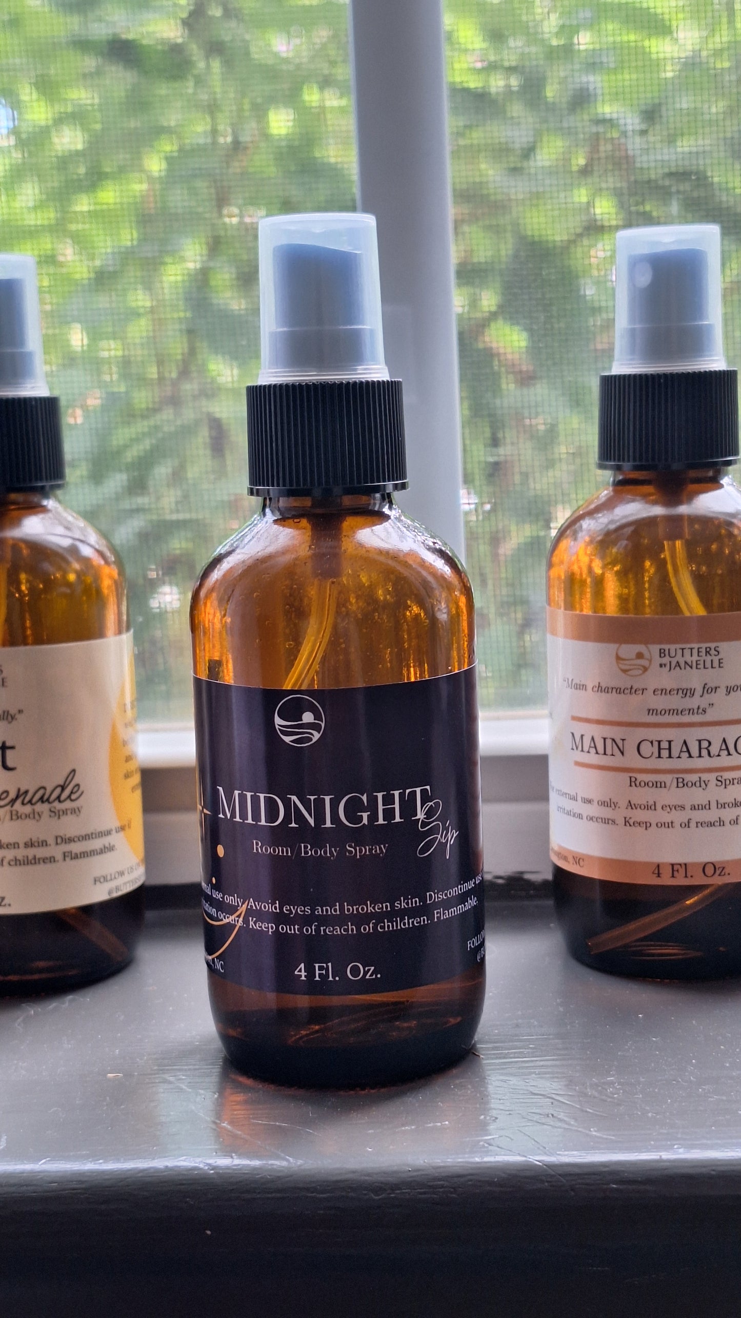 Room/Body Spray 4-ounce Amber Bottles