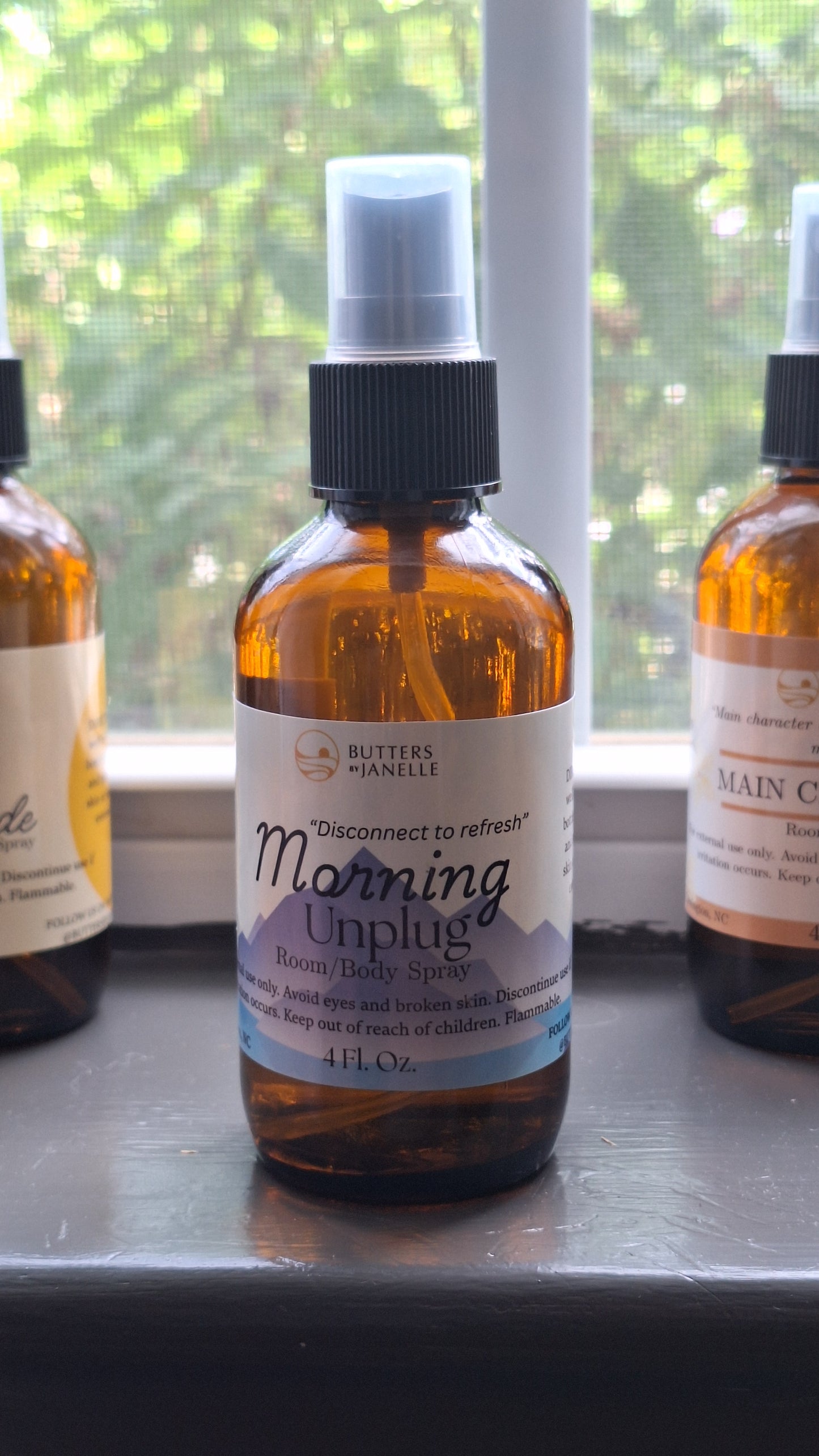Room/Body Spray 4-ounce Amber Bottles