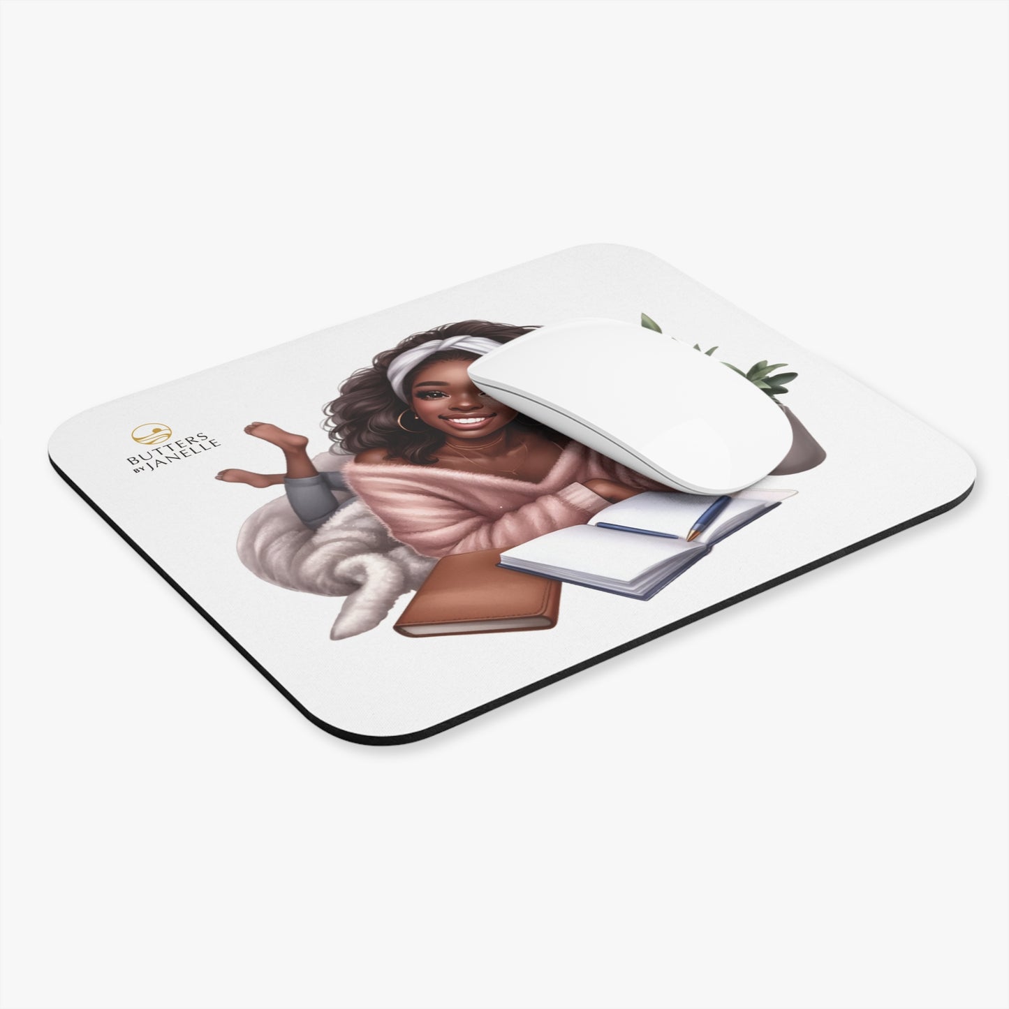Cozy Reading Mouse Pad - Inspirational Design for Home Office